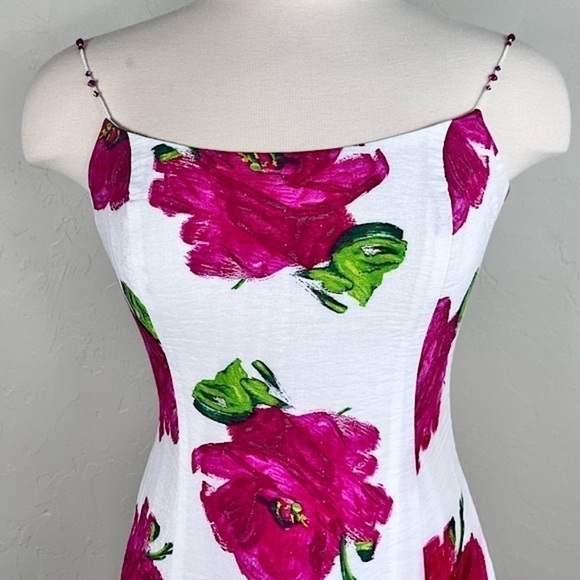 ABS Allen Schwartz Floral Fit & Flare Midi Dress - Picture 3 of 11